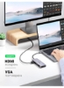 USB C Hub 10 in 1 with Ethernet 4K to HDMI VGA PD Power Delivery 3 پورت USB 3.0 USB C تا 3.5mm SD TF Cards Reader برای MacBook Pro Air iPad Pro 2021 Grey
