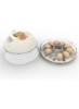 دستگاه جوجه کشی تمام اتوماتیک تخم مرغ با حالت هوش مصنوعی 36 W PX-10 سفید / شفاف