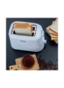 توستر نان 2 برش - سینی خرده نان قابل جابجایی| دکمه لغو با یک لمس | 6 Browning Setting Control 700 W GBT36515N سفید