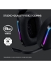 هدست گیمینگ بی‌سیم G733 Lightspeed با سر و سیستم تعلیق، Lightsync RGB، فناوری میکروفون Voice آبی و درایورهای صوتی PRO-G