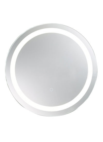 کلید تک لمسی دایره ای شکل LED حمام آینه شفاف 600 × 6000 × 30 میلی متر