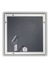کلید چند لمسی مربع شکل آینه ال ای دی حمام شفاف 600 × 6000 × 30 میلی متر