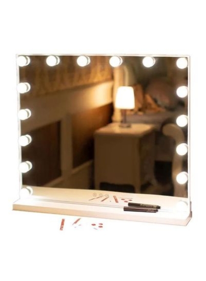 Smart Touch LED Make Up Mirror سفید 60x14.5x52cm