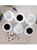 ست 12 تکه فنجان چای و نعلبکی سفید/قهوه ای 32 سانتی متری