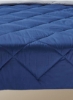 Home Essential Soft Microfibre Solid Reversible Comforter 150 X 220 cm Polyester Navy/Silver Grey Queen