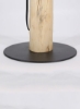 چراغ رومیزی قاب چوب لاگ | آباژور مواد منحصر به فرد با کیفیت لوکس برای خانه شیک کامل D181-101 زرد 35.2 x 35.2 x 60.6