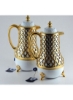 مجموعه فلاسک چای و قهوه 2 تکه فلاسک طلایی/سفید قهوه 0.75 لیتری فلاسک چای 1 لیتری