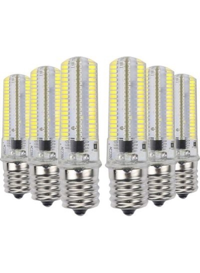 6PCS E17 لامپ LED سیلیکونی LED 7W برای لامپ سرد سفید