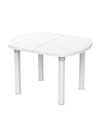 میز گاردن مربع 100 سانتی متر سفید