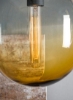 نورپردازی آویز شیشه ای هنر دست ساز زرد مواد منحصر به فرد با کیفیت لوکس برای خانه شیک کامل 24 x 24 x 27cm زرد 24 x 24 x 27cm