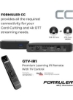 2 گیگابایت رم 16 گیگابایت رام 4K UHD هیبریدی آندروید IPTV Box با اتصال DVB-C CC مشکی