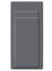 کاور لحاف 100% پنبه ای با طرح جامد 230(W)x220(L) cms با بسته شدن دکمه; 2 x روکش بالش 50x80 + 15 سانتی متر پنبه خاکستری تیره پادشاه