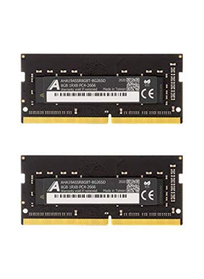Gear (2 x 8GB) DDR4 2666MHz PC4-21300 Non-ECC 260-Pin SODIMM RAM ارتقاء ماژول حافظه 16GB مشکی