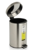 سطل پدال پایه نقره ای 6 لیتری از جنس استیل ضد زنگ EKO با طراحی شیک