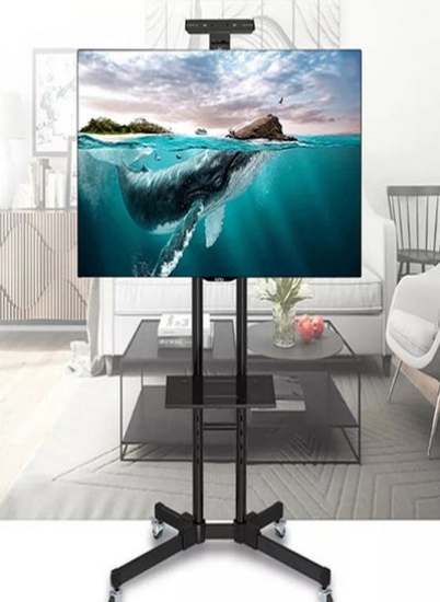 براکت دیواری تلویزیون قابل تنظیم برای صفحه نمایش 32-65 اینچی مشکی
