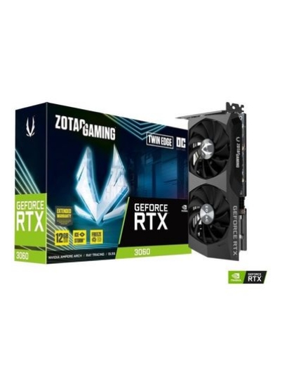 کارت گرافیک بازی Geforce RTX 3060 Twin Edge OC مشکی