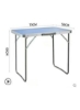 میز قابل حمل با ارتفاع قابل تنظیم آبی روشن