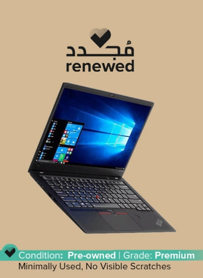 تمدید شده - لپ تاپ Thinkpad X1 Carbon (2018) با صفحه نمایش 14 اینچی، پردازنده Core i5 اینتل / نسل هشتم / 16 گیگابایت رم / 128 گیگابایت SSD / Intel HD Graphics مشکی