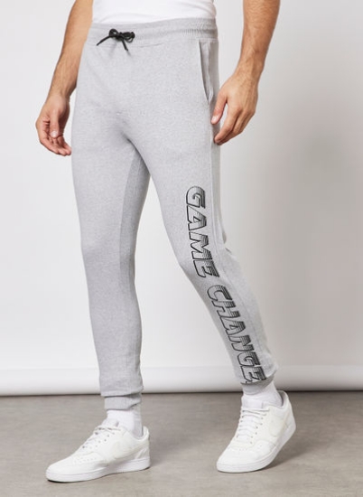 تناسب منظم Joggers Grey Melange