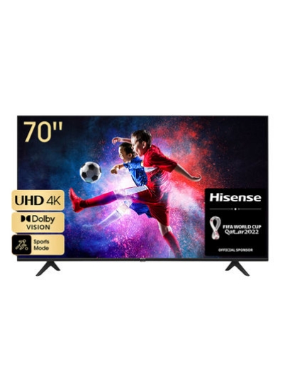 تلویزیون هوشمند 70 اینچی 4K UHD HDR (سیستم عامل Vidaa) 70A6GE مشکی