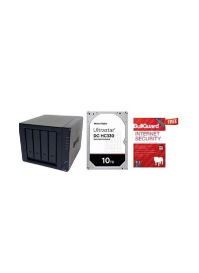 4 Bay NAS Disk Station DS920+ DDR4 4GB with 20TB 4 Bay Desktop Nas Solution مشکی