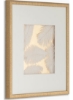 جعبه سایه پر سفید/طلایی 50x3x50cm