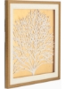 جعبه سایه کاغذ درختی طلایی/سفید 60x3x60cm