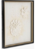 جعبه سایه رگ برگ سفید/طلایی 60x4x60cm