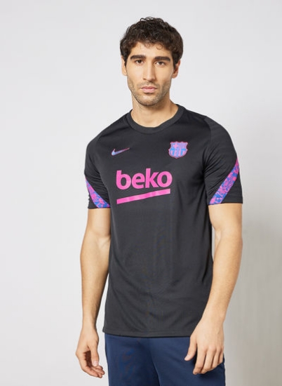 تی شرت فوتبال FC Barcelona Strike Dri-FIT مشکی