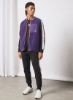 Kelsy Zip Thru Sherpa Gilet Purple