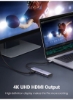 6 در 1 USB C Hub آداپتور HDMI 4K 60Hz تبدیل HDMI SD TF Card Reader 3 پورت USB 3.0 برای MacBook Air Pro M1 2021 2019 2018 iPad Pro Air 4 mini 6 Galaxy S20+ Silver