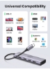 6 در 1 USB C Hub آداپتور HDMI 4K 60Hz تبدیل HDMI SD TF Card Reader 3 پورت USB 3.0 برای MacBook Air Pro M1 2021 2019 2018 iPad Pro Air 4 mini 6 Galaxy S20+ Silver