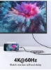 6 در 1 USB C Hub آداپتور HDMI 4K 60Hz تبدیل HDMI SD TF Card Reader 3 پورت USB 3.0 برای MacBook Air Pro M1 2021 2019 2018 iPad Pro Air 4 mini 6 Galaxy S20+ Silver