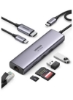 7 در 1 USB C 3.0 هاب 4K 60 هرتز به HDMI دانگل با اترنت گیگابیتی 100 وات تحویل انرژی SD TF کارت خوان برای MacBook Pro Air M1 2021 2020 iPad Pro 2021 2020 و غیره نقره ای