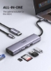 7 در 1 USB C 3.0 هاب 4K 60 هرتز به HDMI دانگل با اترنت گیگابیتی 100 وات تحویل انرژی SD TF کارت خوان برای MacBook Pro Air M1 2021 2020 iPad Pro 2021 2020 و غیره نقره ای