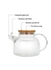 قابلمه چای با درب و فیلتر شفاف/قهوه ای 800 میلی لیتر