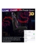 صندلی بازی LED Light با بلندگوی بلوتوث، پشتیبانی کمری و صندلی قابل تنظیم پشتی چندرنگ