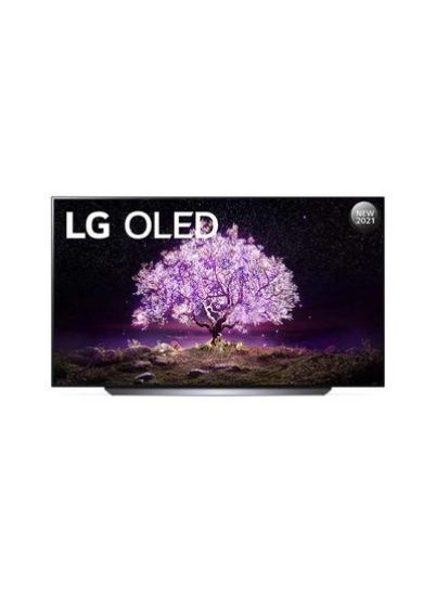 تلویزیون OLED 65 اینچ سری C1 طراحی صفحه نمایش سینما 4K HDR WebOS هوشمند با ThinQ AI پیکسل کمرنگ OLED65C1PVB-SA مشکی