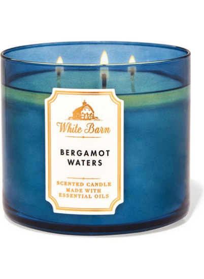 برگاموت واترز 3-فتیله شمع آبی 14.5 اونس