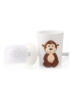 جا برس توالت کودک میمون سفید/قهوه ای 10.8 × 105 × 35 سانتی متر