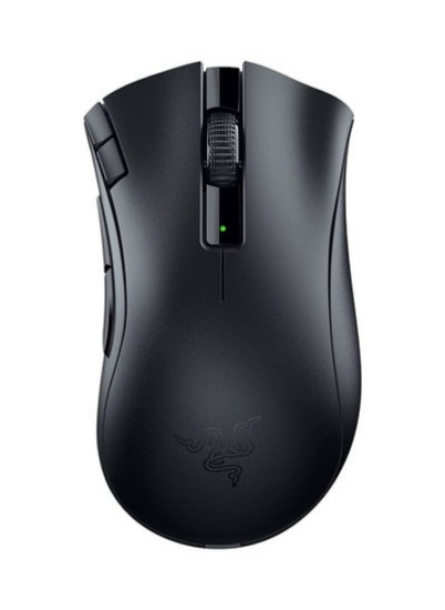 DeathAdder V2 X Hyperspeed - طراحی ارگونومیک برنده جایزه، بی‌سیم فوق‌سریع Hyperspeed، عمر باتری 235 ساعت، 7 دکمه قابل برنامه‌ریزی، سوئیچ‌های مکانیکی نسل 2