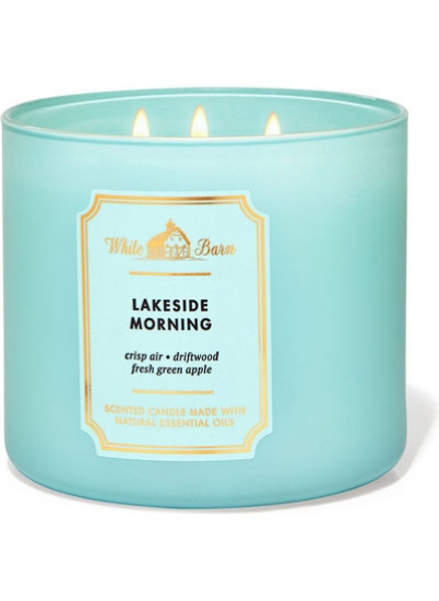 Lakeside Morning 3-Wick Candle Blue 14.5OZ