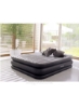 Dura Beam Plus Series Deluxe Pillow Ret Raised Airbed Size Queen PVC Black/Grey 152 x 203 x 42cm