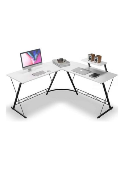 میز بازی میز کامپیوتر با پایه سفید 129*46*74 سانتی متر
