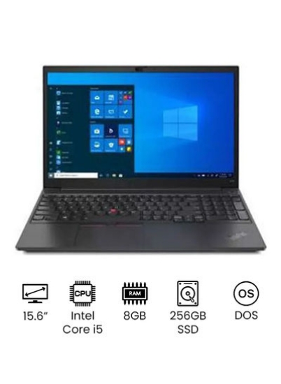 ThinkPad E15 15.6 اینچی Full HD نسل دهم Intel Core i5 Core i5-1135G7 8 گیگابایت رم 256 گیگابایت SSD 2 گیگابایت کارت گرافیک Nvidia GeForce MX Series MX350 - DOS انگلیسی/عربی مشکی