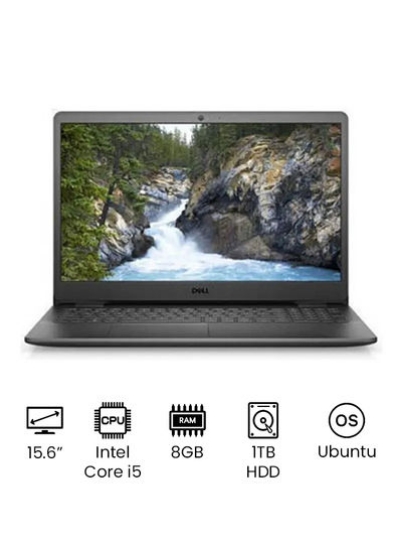 لپ تاپ Vostro 15 3510 - با 15.6 اینچ FHD - 11th Intel Core I5-1135G7 - 8GB RAM - 1TB HDD -2GB MX350 GPU - Ubuntu English/Arabic Black