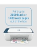 HP DeskJet Ink Advantage Ultra 4828 All-in-One Printer Wireless، چاپ، اسکن، کپی، چاپ تا 2600 صفحه سیاه یا 1400 صفحه رنگی، سفید/آبی [25R76A] آبی-سفید دریایی