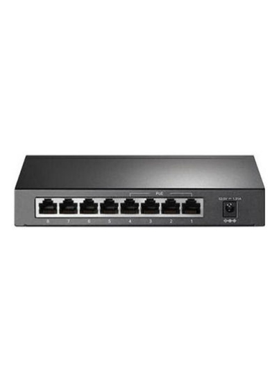 Switch Poe+ 4Port 10/100/1000Mbps + 4Port Gigabit Uplink 64W unmanaged Desktop Black