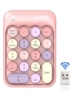 AK18 2.4G Mini Wireless Mini Numeric Keypad Mixed Pink