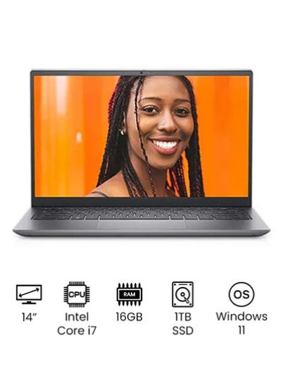 لپ تاپ Inspiron 5410 با صفحه نمایش 14 اینچی، پردازنده Core i7-11370H، 16 گیگابایت رم / 1 ترابایت SSD / Intel Iris Xe Graphics نقره ای انگلیسی